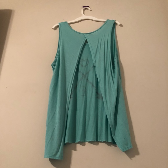 Turquoise tank top - Picture 2 of 2